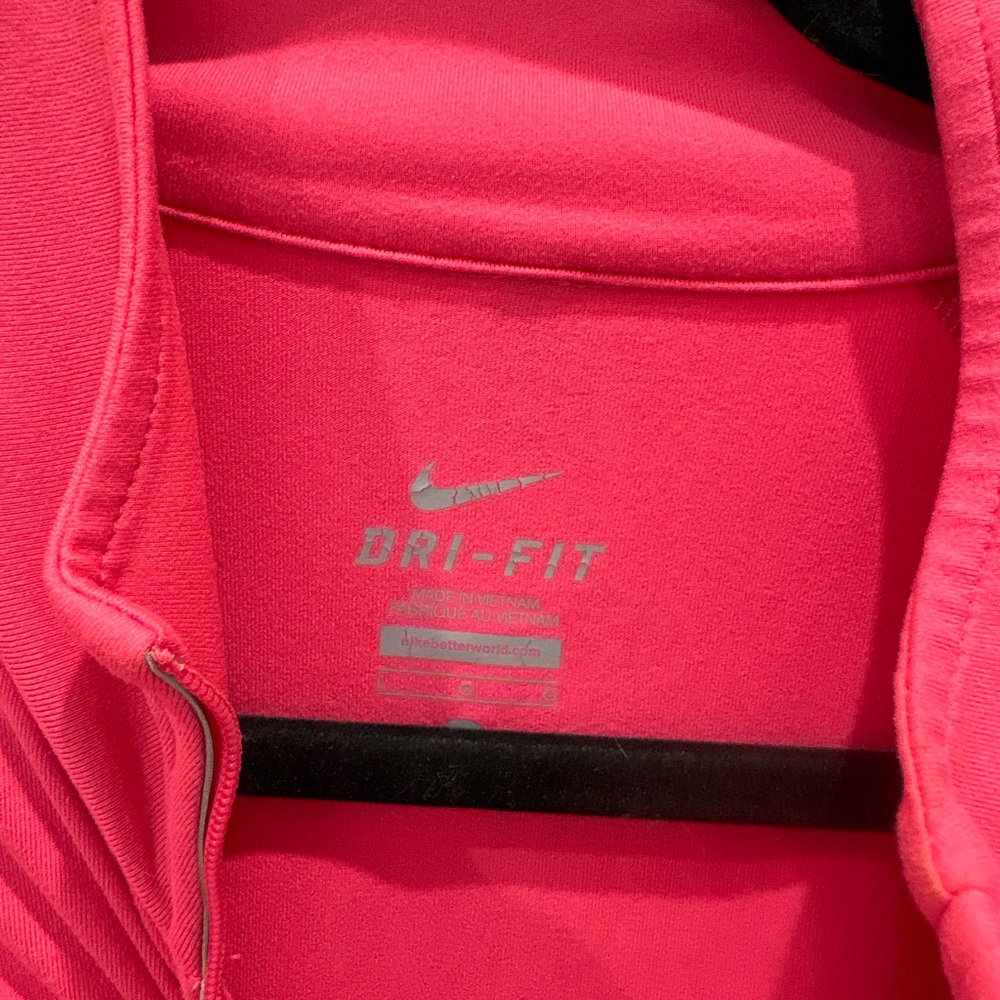 Nike Bright Pink Dri-FIT Half-Zip Performance Top - Picture 3 of 3